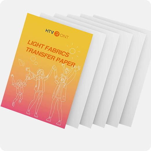 Transferpapier A4 - 6 Packung (helle Textilien)