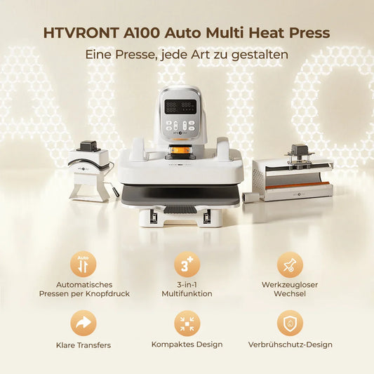 HTVRONT A100 Automatische Multifunktions- Transferpresse